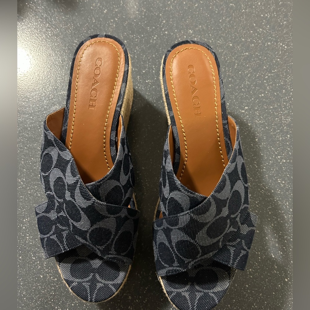 Coach fabric wedge